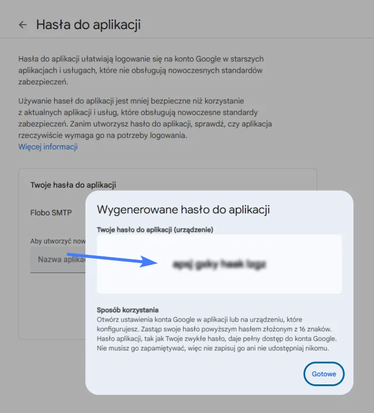 Wygenerowanie hasło do aplikacji w Google