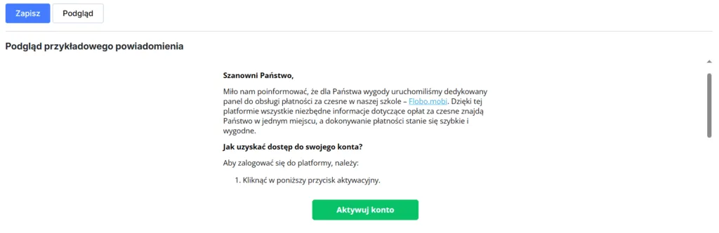 Podgląd powiadomienia